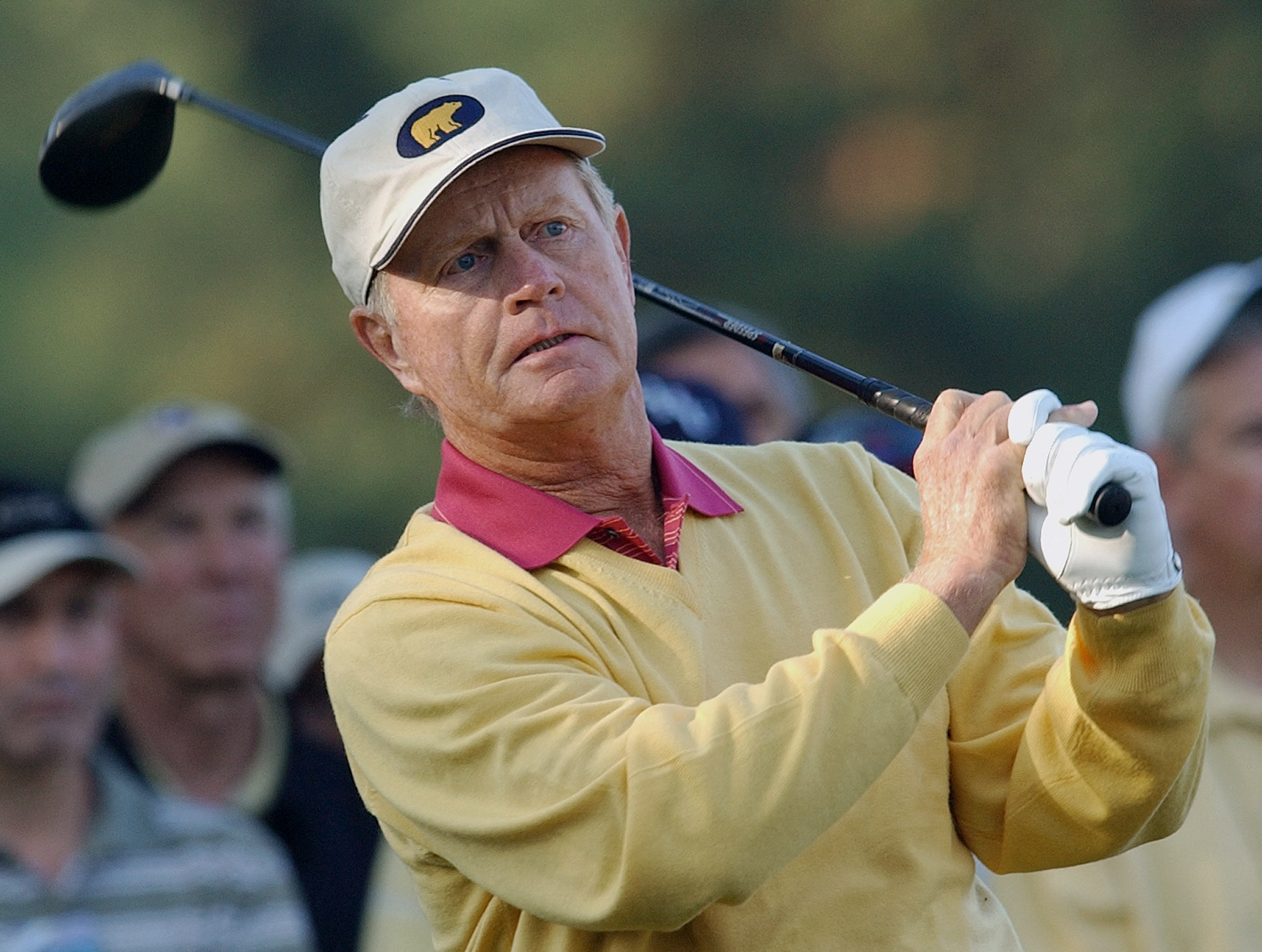 Jack Nicklaus at Augusta National playing the Masters in 2004