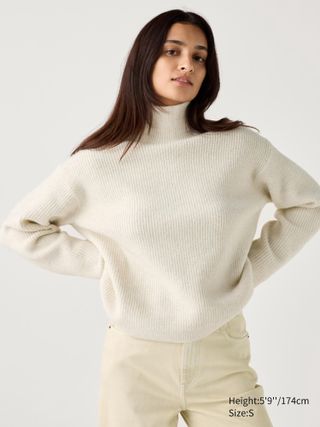 Soufflé Yarn High Neck Jumper