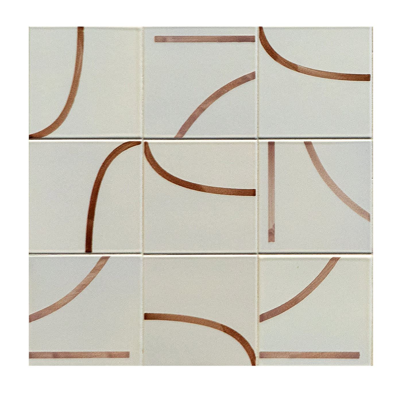 Segni Set of 45 Beige &amp;amp; Brown Tiles by Margherita Rui