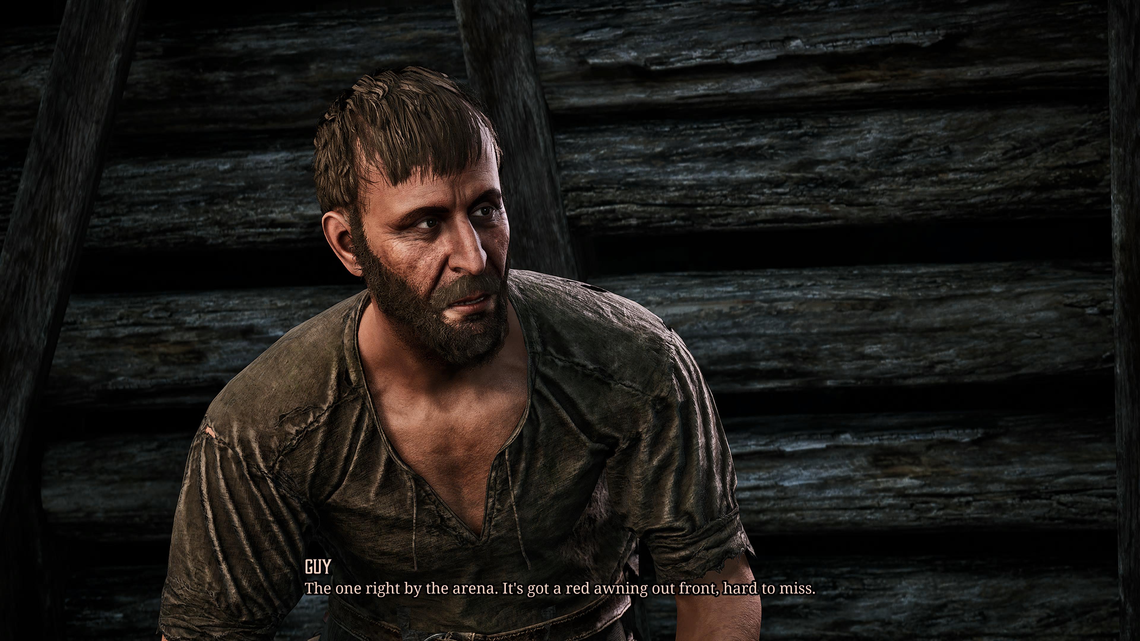 Guy tells you where to get a free bed in the Gothic 1 Remake
