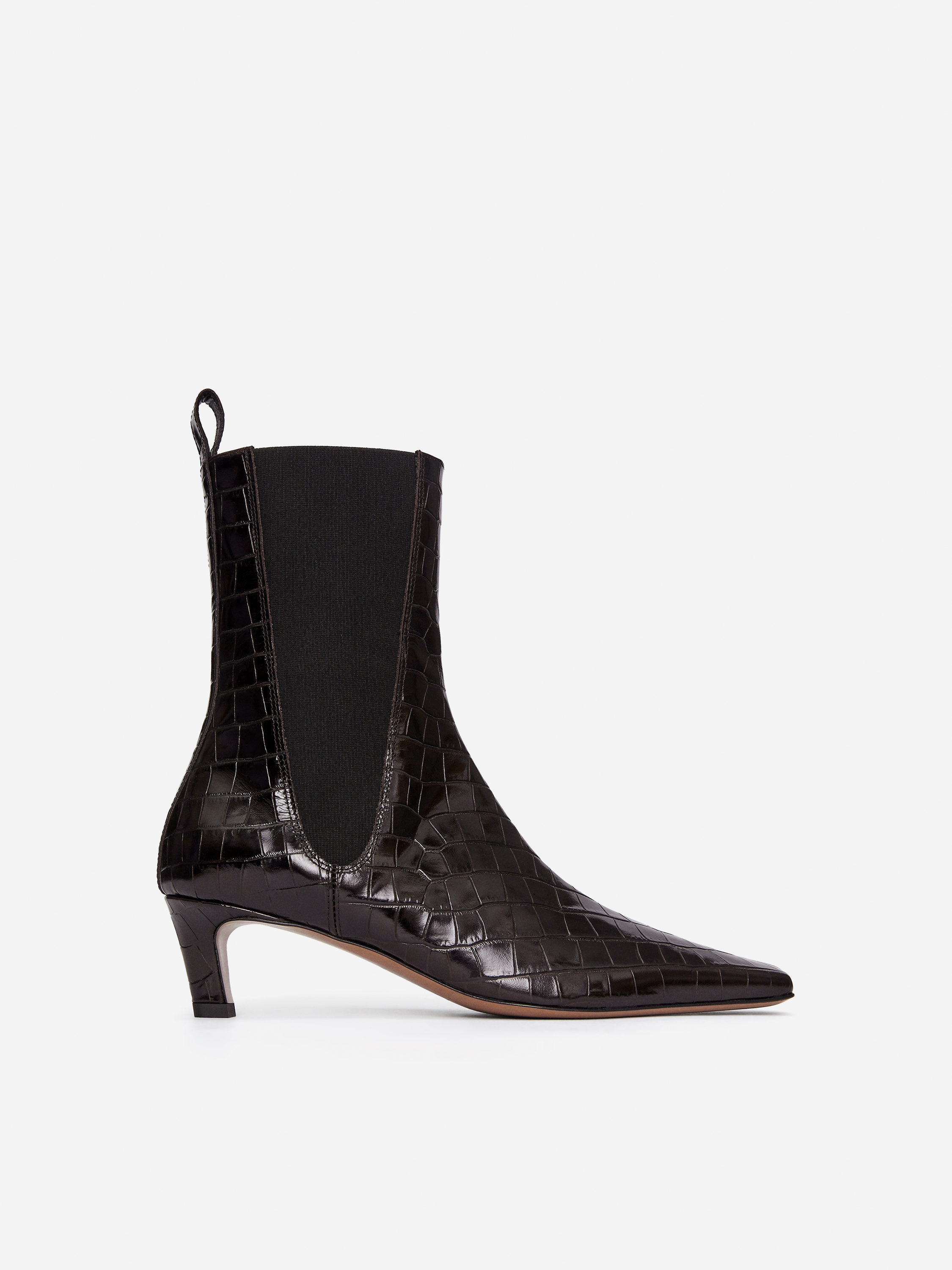 Square-Toe Ankle Boots &amp;ndash; Brown &amp;ndash; Women &amp;ndash; Arket Gb
