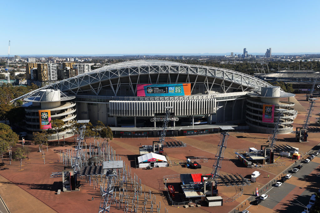 A general view of Stadium Australia ahead of the FIFA World Cup Australia &amp;amp; New Zealand 2023 at Sydney Olympic Park on July 19, 2023 in Sydney, Australia.