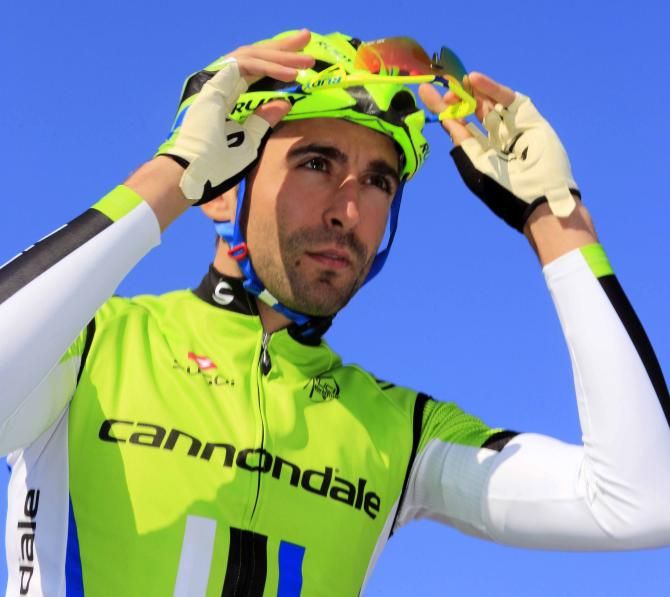 Moreno Moser (Cannondale) prepares for action.