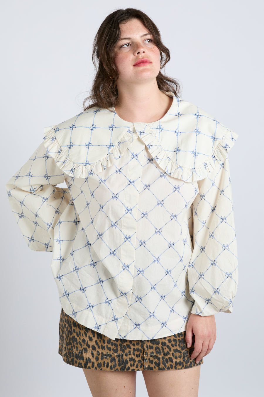 Lola Blouse - Bow Print