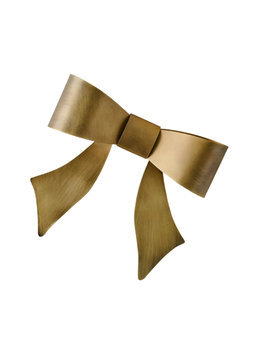 Clara Brass Bow Tree Topper