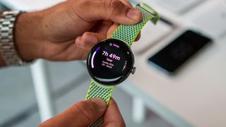 Sleep Tracking tile in Morning Brief on Pixel Watch 3