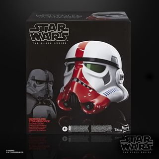 The Incinerator Stormtrooper Electronic Helmet from the Black Series.