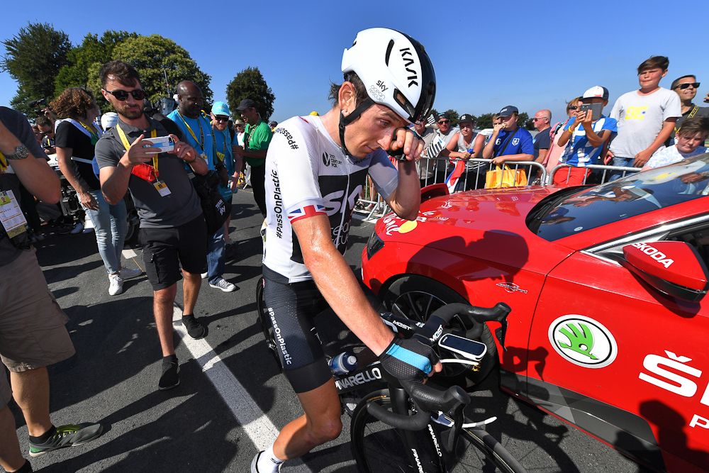 Geraint Thomas gained time on overall leader Greg Van Avermaet during stage 6 at the Tour de France