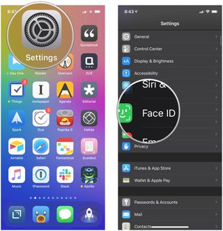 How to enable Control Center on your Lock screen: Open Settings, tap Face ID and Passcode