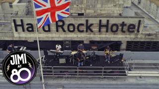 Christone "Kingfish" Ingram on the roof of the Hard Rock Hotel London