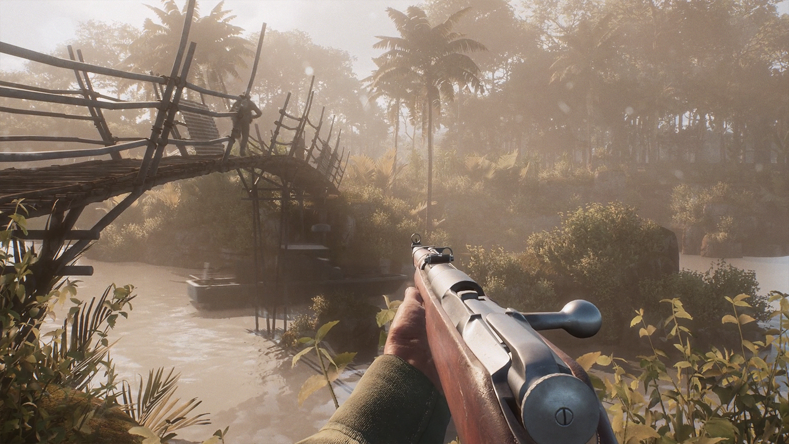 Screens from a game set in the Vietnam war