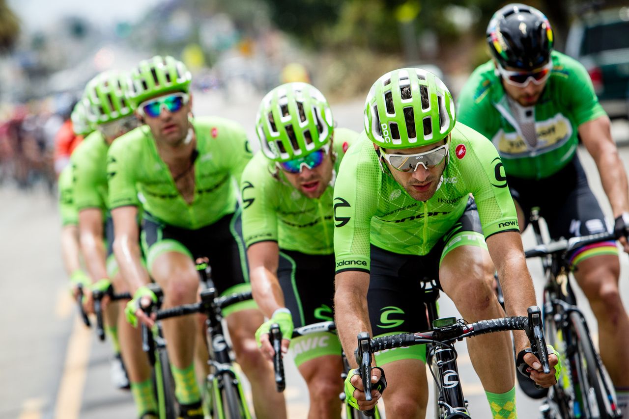 Alan Marangoni (Cannondale) on the front