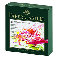 Faber-Castell Pitt Artist Pen Gift Box of 24 Colours: