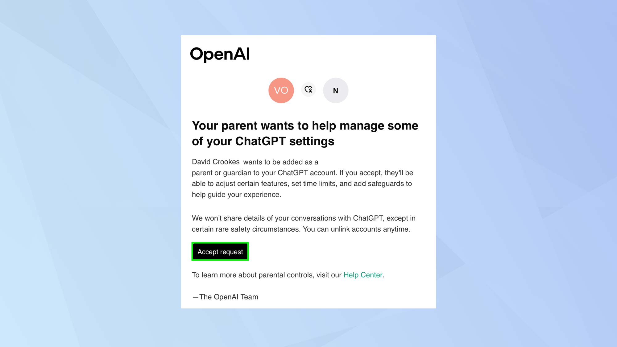 How to set up parental controls in ChatGPT