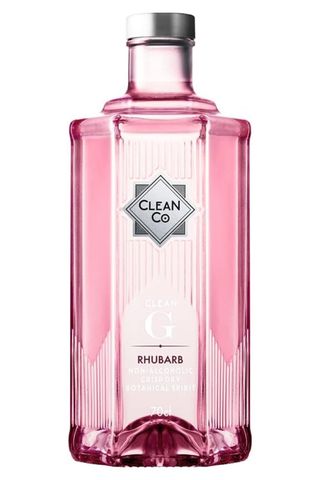 Cleanco | Clean G Rhubarb | Non Alcoholic Gin Alternative 0.4% Abv | Rhubarb Flavouring | Clean Gin | Low Carb & Diet Friendly | 70cl Bottle | Non Alcoholic Spirit | Vegan, Gluten-Free Formula