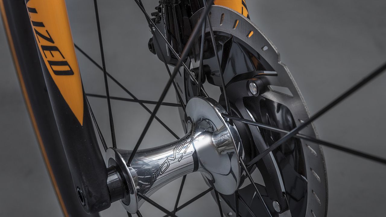 The hubs are polished silver too and get a CeramicSpeed bearing upgrade.