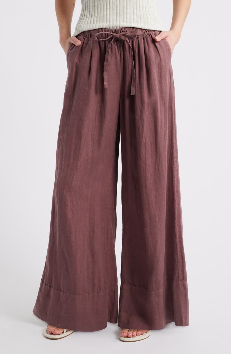 Wide Leg Linen Pants