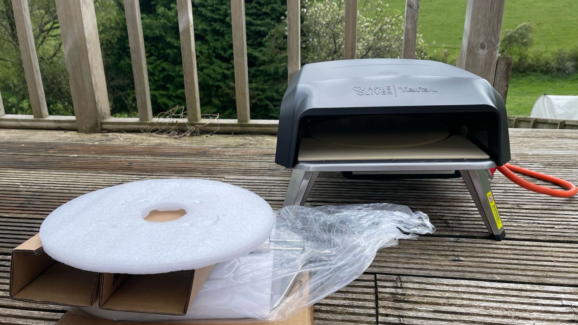 Tefal Jamie Oliver by Tefal JM4168G1 Stone-bake Pizza Oven unboxing