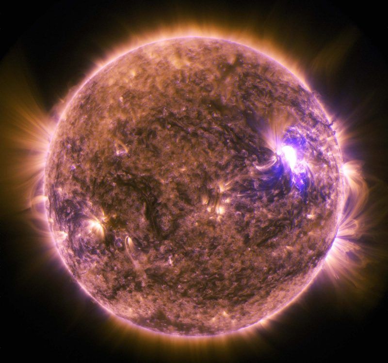 NASA&#039;s Solar Dynamics Observatory captured this view of a solar flare in 2015.