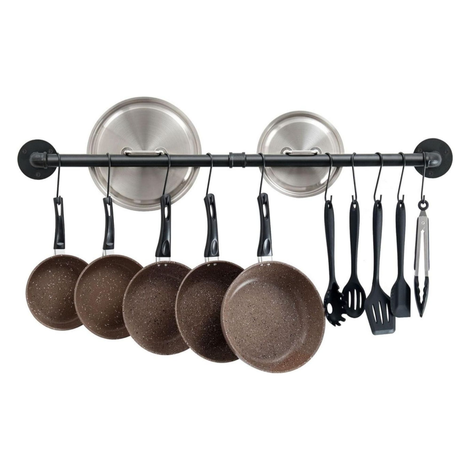 OROPY Wall Mount Pot Pan Bar Rack