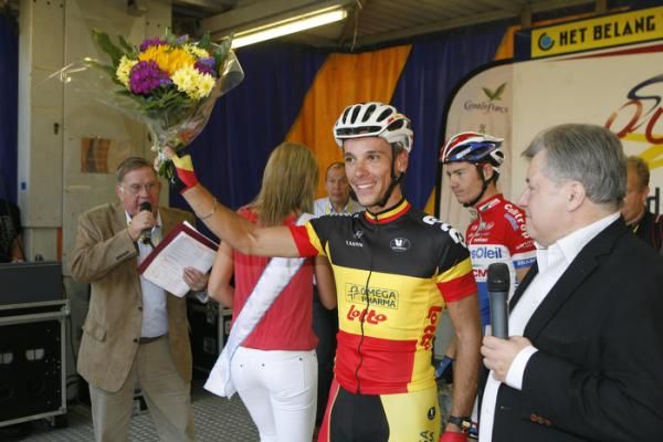 Gilbert got the winner's flowers yet again