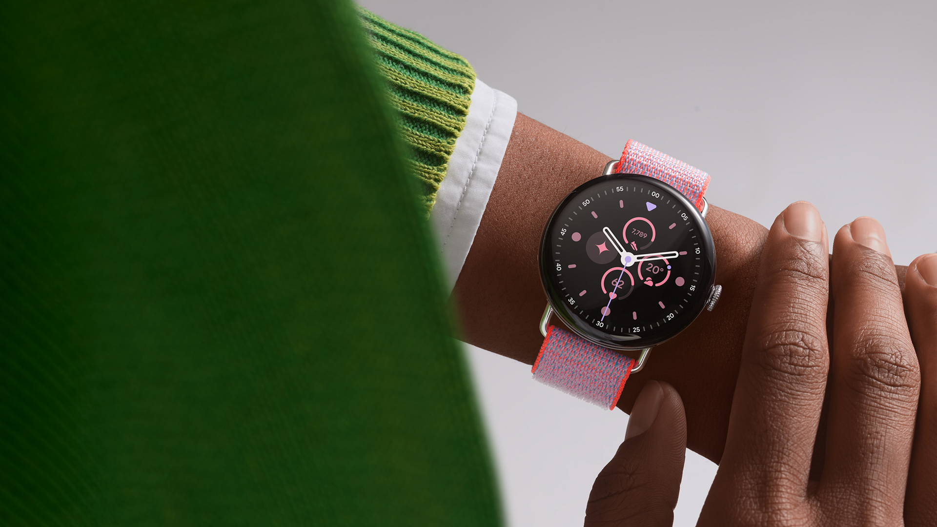 Pixel Watch 4 worn on the wrist