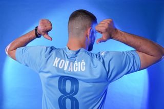 Manchester City unveil their new signing Mateo Kovacic at Manchester City Football Academy on June 26, 2023 in Manchester, England.