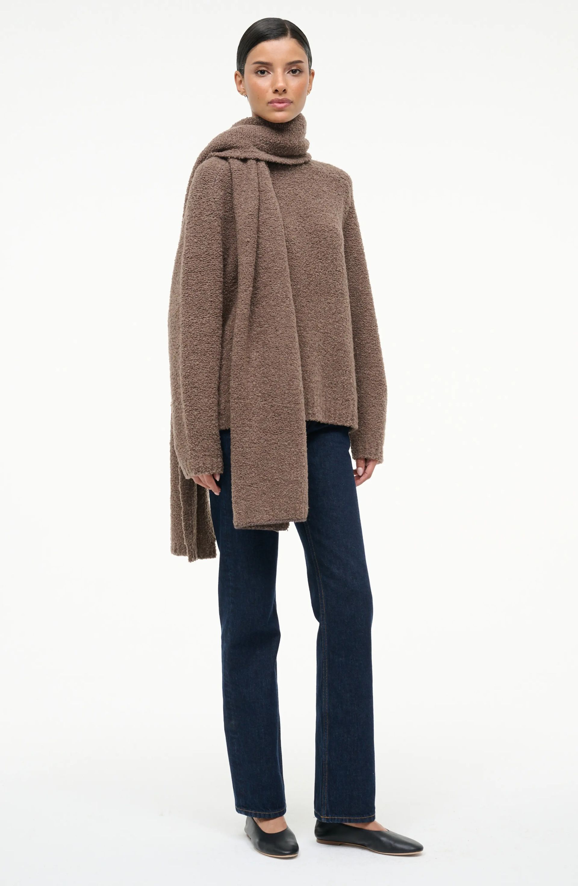 STAUD, Siren Sweater & Scarf Set