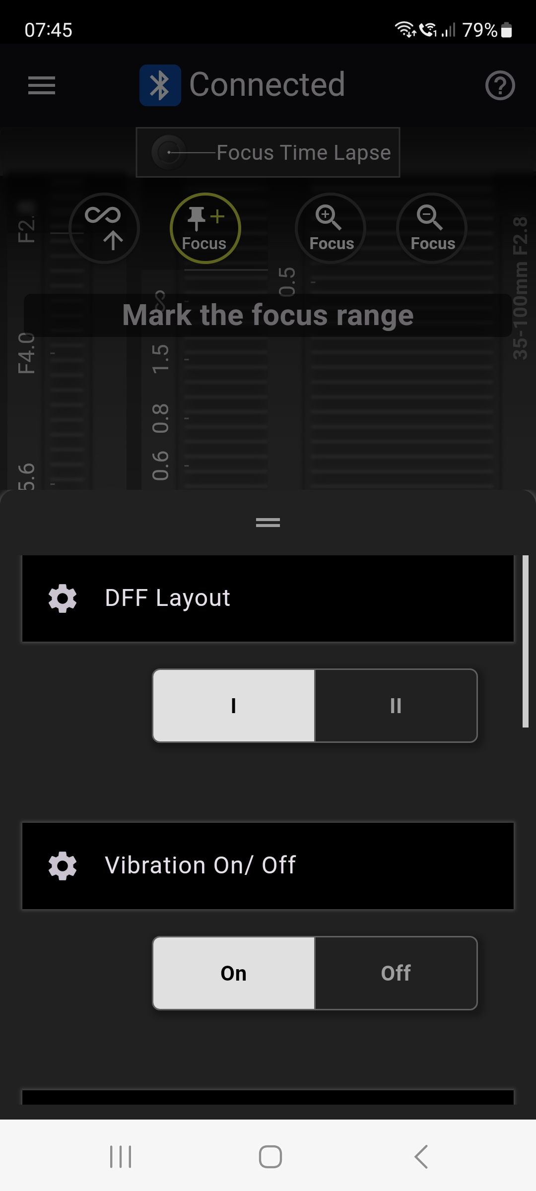 Tamron-Link smartphone app screengrab