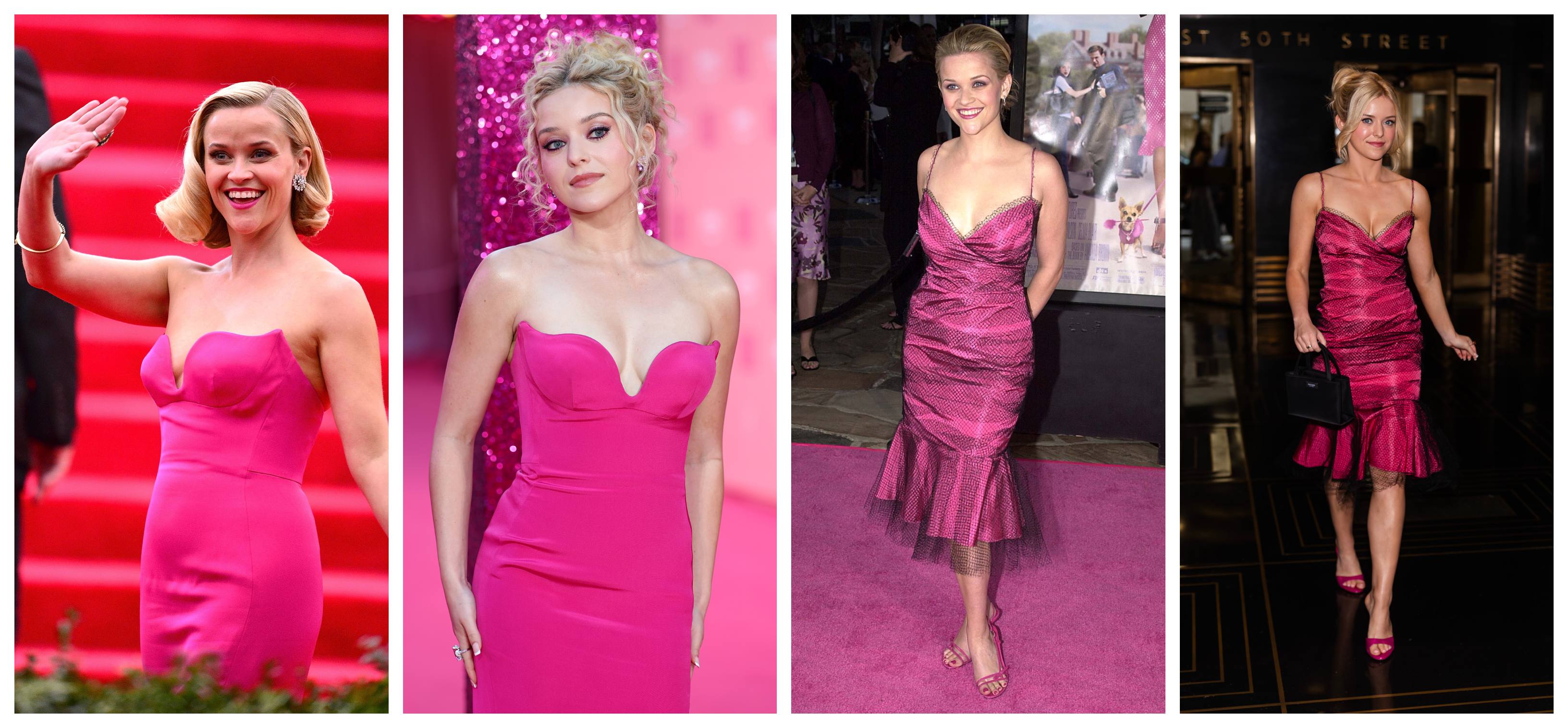Reese Witherspoon and Lexi Minetree wearing the same dresses at various events