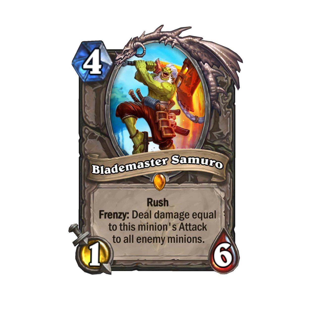 A card from Hearthstone's Forged in the Barrens set