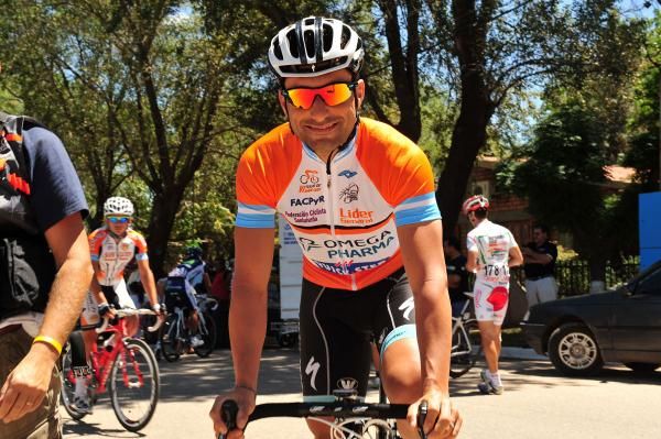 Francesco Chicchi (Omega Pharma-Quick Step) leads the Tour de San Luis.