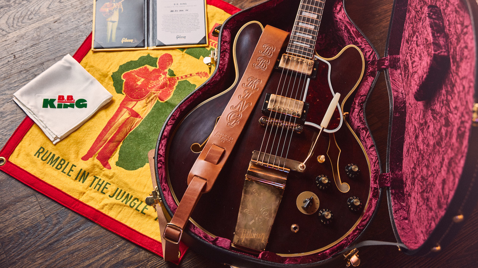 Gibson’s limited edition B.B. King 1974 ES-355 guitar recreates the classic Rumble in the Jungle sound