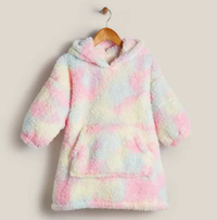Kids Teddy Icelandic Rainbow Oversized Blanket Hoodie - Dunelm | £12