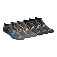 Saucony Men's Bolt Rundry Performance No-show Multi-Pack Socks