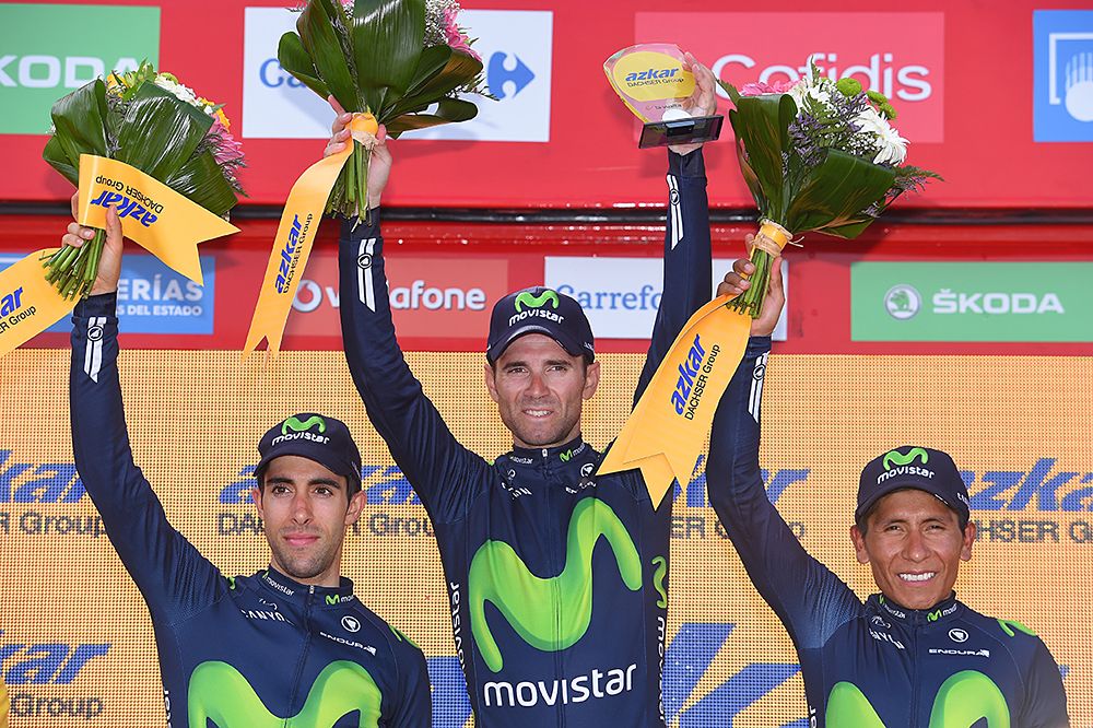 Movistar on the podium as best team
