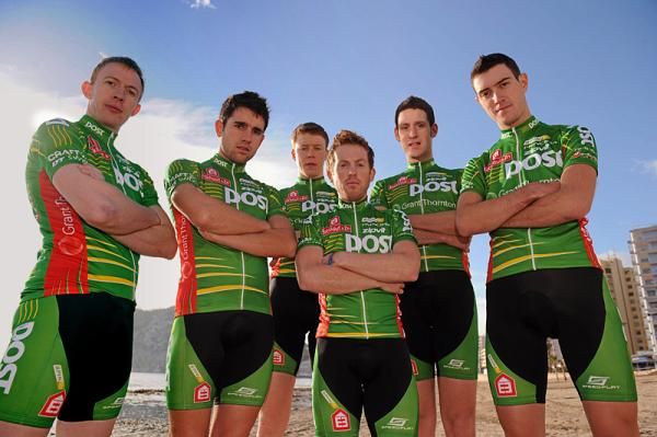 2010 An Post Sean Kelly Team members pose at the squad's launch.