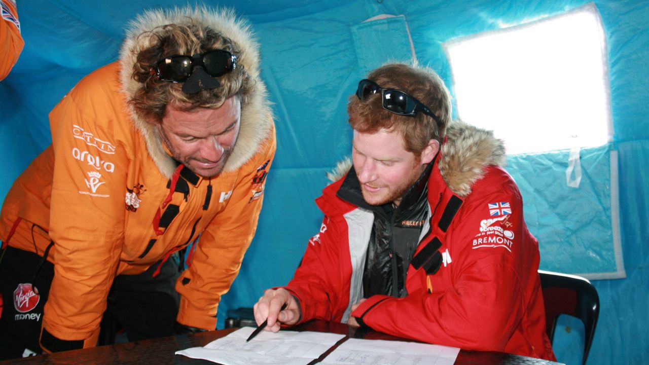 Dominic West and Prince Harry