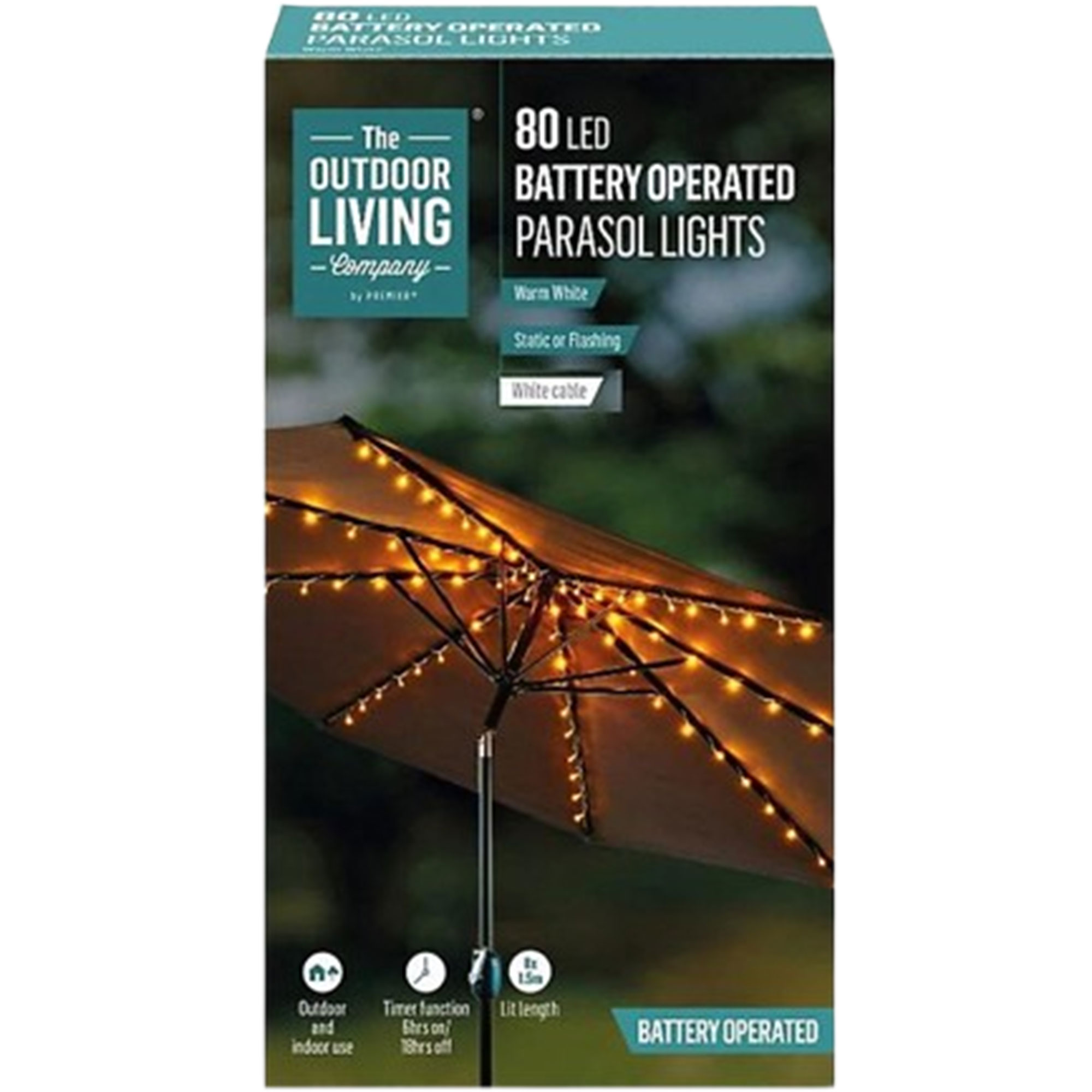 B&amp;amp;Q, Battery Operated Parasol LED Lights