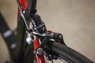 The rear dampener gives 10mm of travel