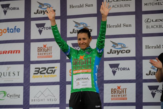 Arlenis Sierra (Astana) lost her race leader but won the green points jersey