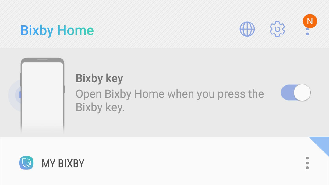 Bixby Home Screen