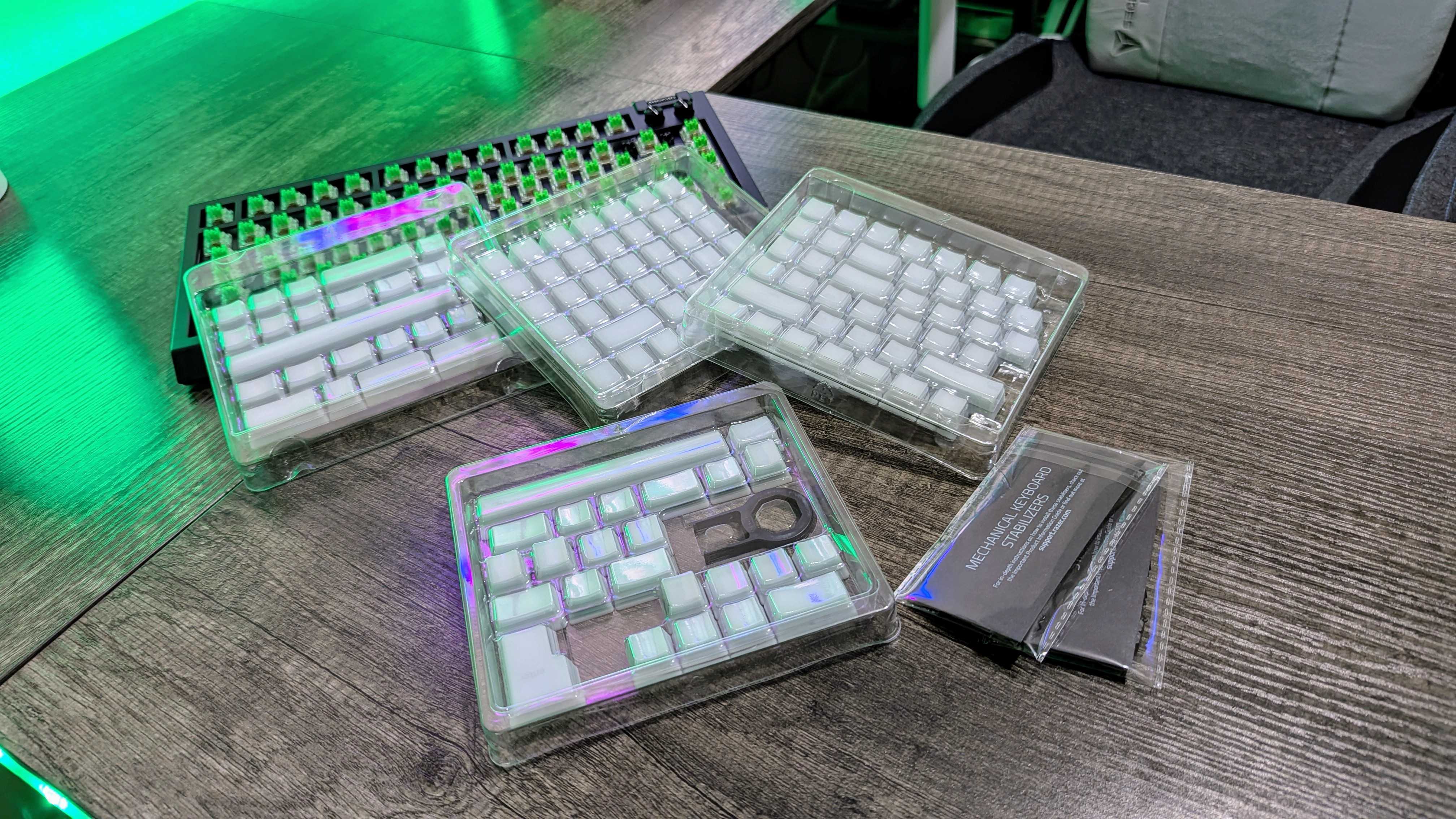 Image of the Razer BlackWidow V4 75% Barebones gaming keyboard.