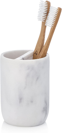 Essentra Home Blanc Collection White Toothbrush Holder|Currently $9.99
