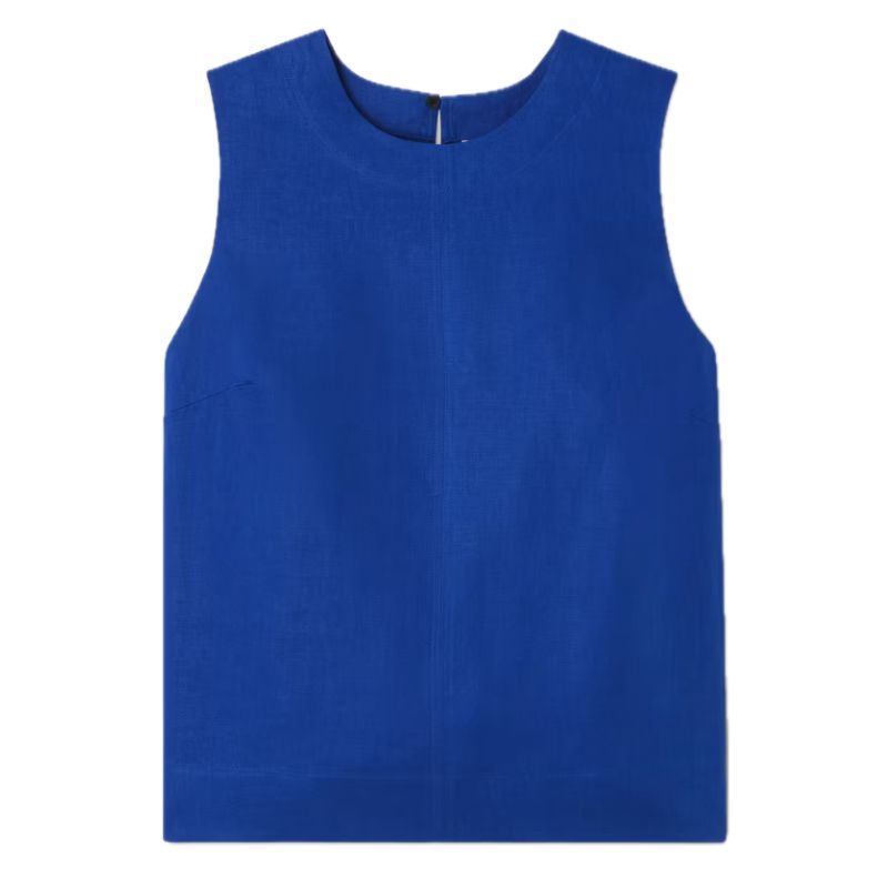 John Lewis , Linen Sleeveless Shell Top