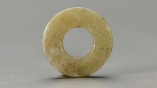 Ring made of a form of the mineral jade.