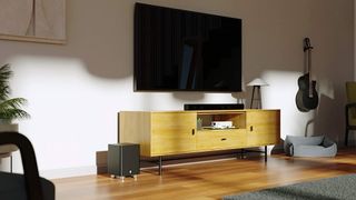 Majority K2 Soundbar in living room