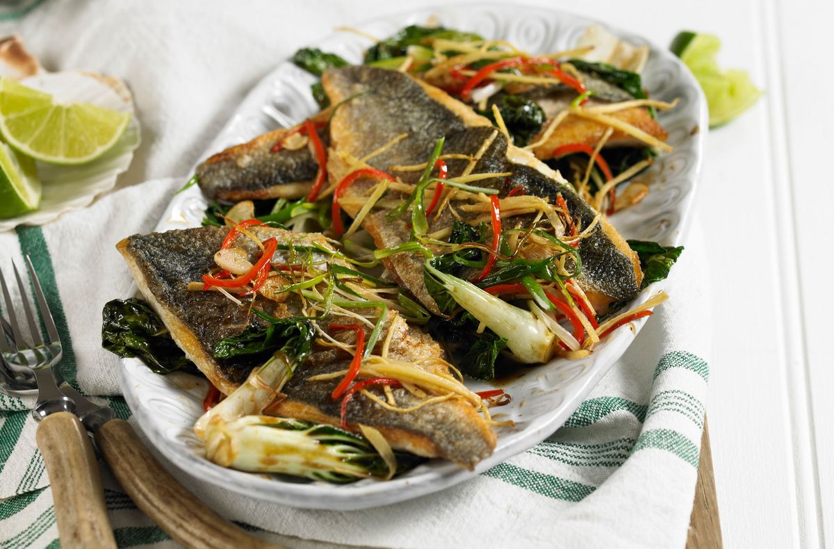 Crispy Asian sea bass Dinner Recipes GoodtoKnow