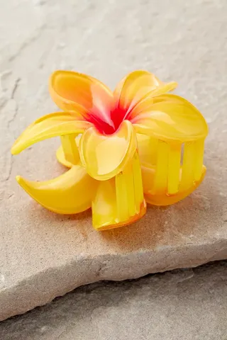 Tropical Flower Claw Clip