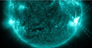 July 6, 2012 solar flare erupts at X1.1 class
